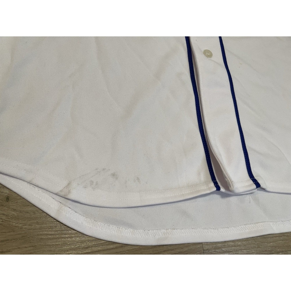 Majestic Authentic MLB 2008 New York Mets FLORES #30 Jersey Sz 52 White - Picture 8 of 11